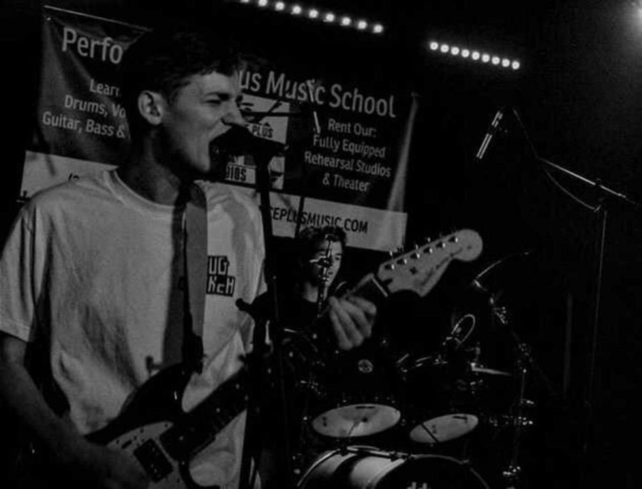 Grady Allen and Dante Melucci of Anxious, a local band featuring two DHS students