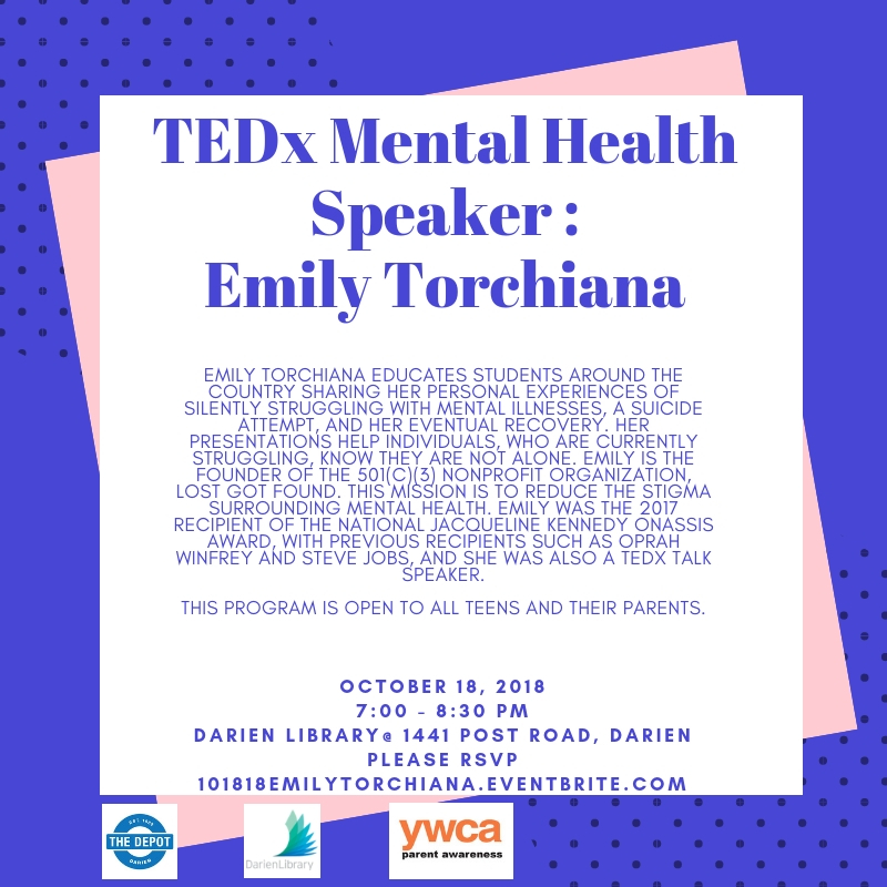 Emily Torchiana to come to Darien Library