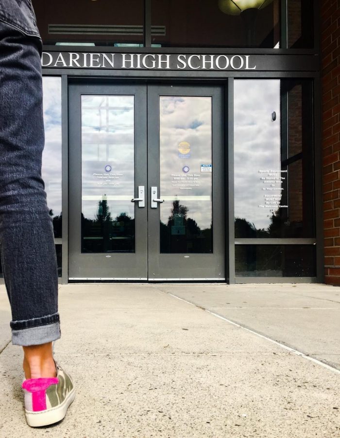 New students from all over the world roam the halls of Darien High School