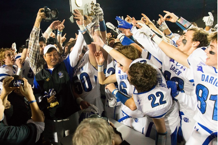 Celebratory moments like these have been a hallmark of Coach Trifones career with Blue Wave Football.  