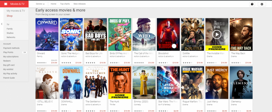 Google Play Movies has a new "Early access" page