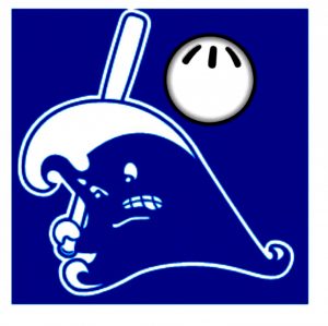 The Darien Wiffle Ball League’s logo hints at the ferocity of the teams’ competitive spirit.