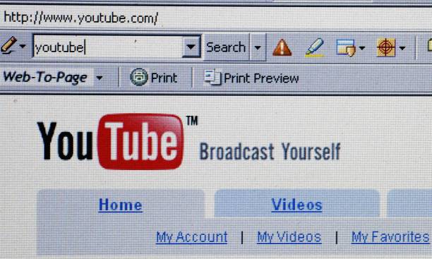 UNSPECIFIED - OCTOBER 10:  In this photo illustration the YouTube website is dispayed on October 10, 2006. Google has bought YouTube, the popular online video website where users can upload and watch videos for free, for $1.65billion dollars.  (Photo Illustration by Jeff J Mitchell/Getty Images)