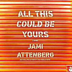 Distorted cover of book jacket for novel All This COuld Be Yours by Jami Attenberg