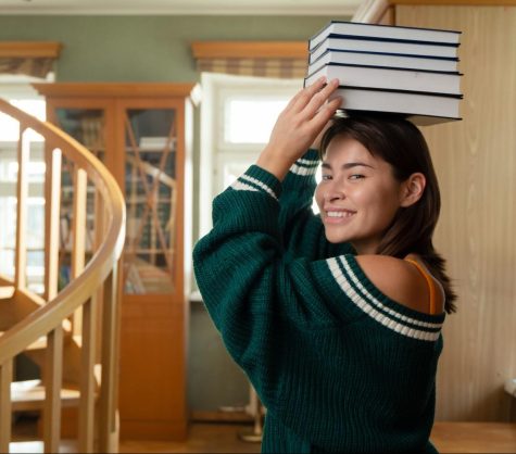 Girl with Books