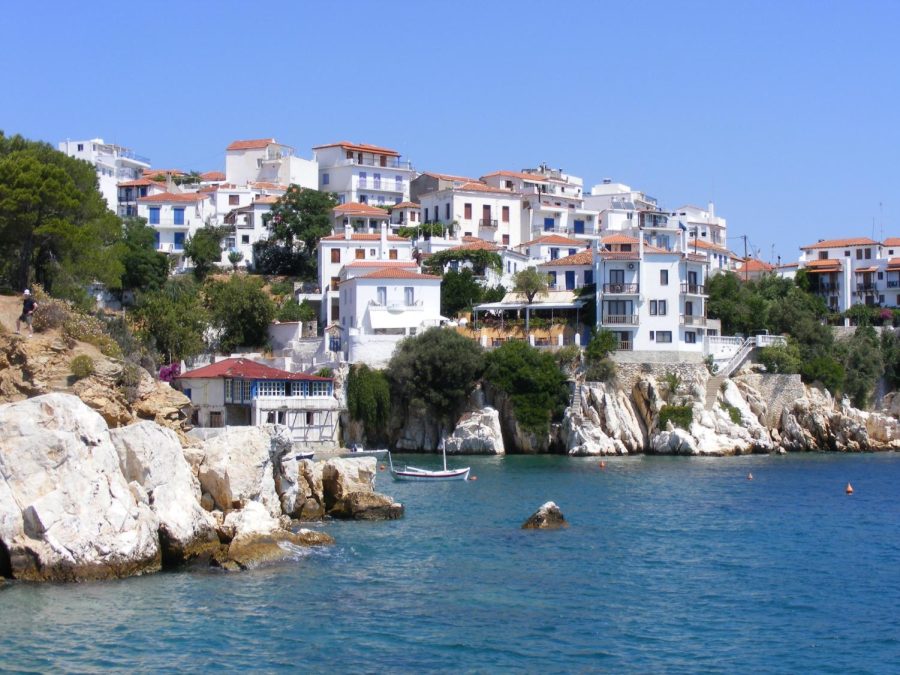 Skopelos is the island where Mamma Mia! was filmed. 