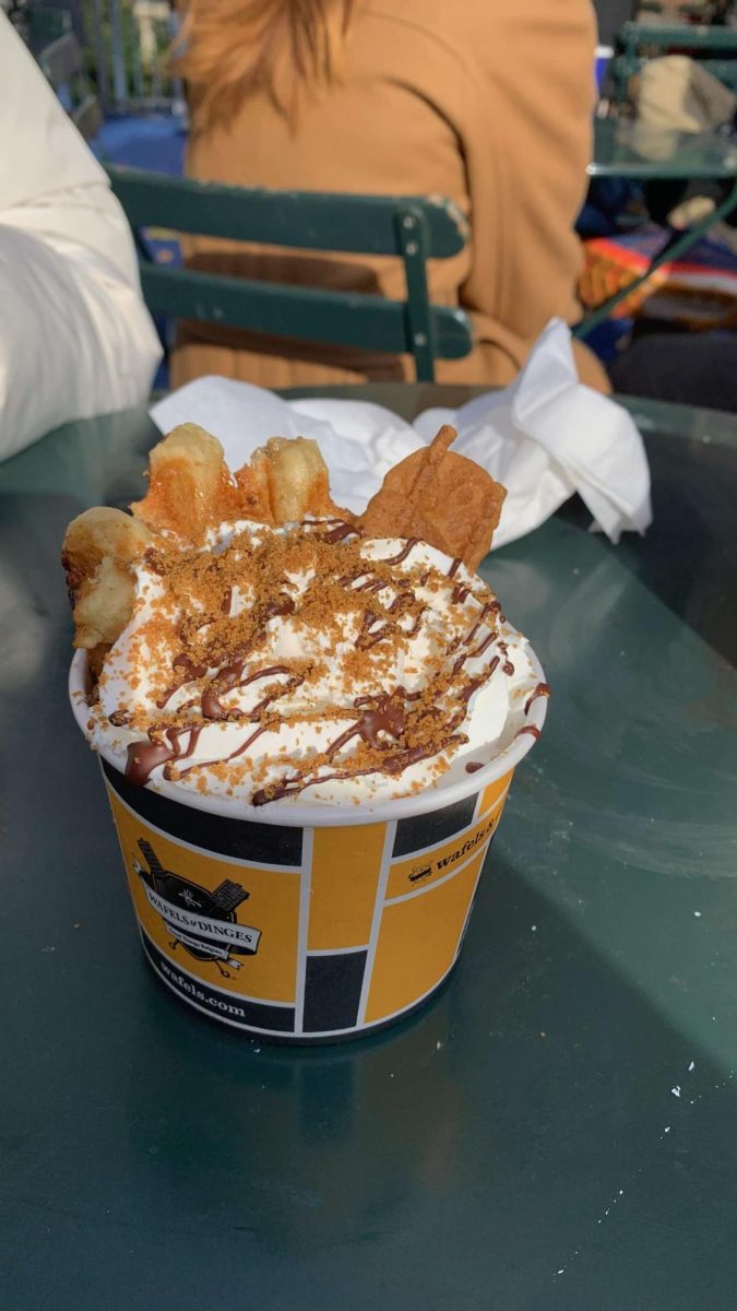 The hot chocolate from Wafels & Dinges, pictured above, is a must try.