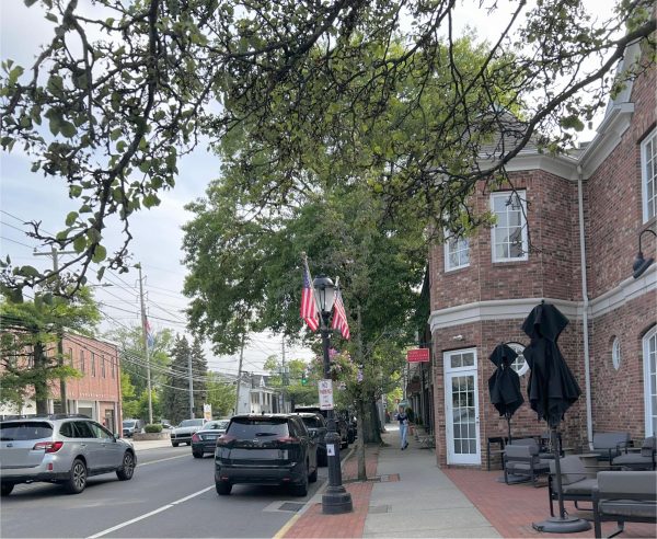 Pictured above is a snapshot of downtown Darien, a bustling center of small businesses. The workers here keep the town running. 
